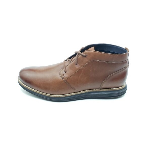 Cole Haan ØriginalGrand Chukka Boots Brown Leather Lace Up Mens Size 9.5 W - Picture 1 of 9